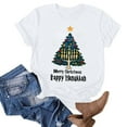 thumbnail image 2 of Jinhomg Womens Chanukah T-Shirt Cute Happy Hanukkah Graphic Tees Lightweight Comfy Short Sleeve Round Neck Tops Jewish Celebration Clothes Winter Saving White S, 2 of 4