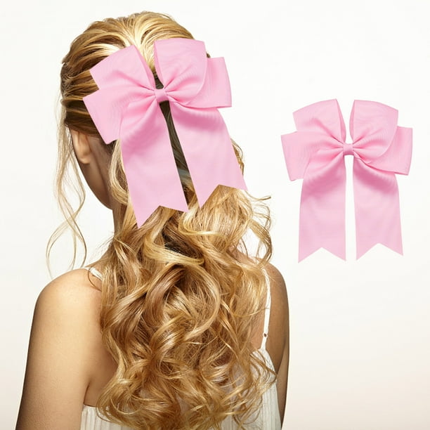 Pinza para el cabello con lazo de cinta de satén acanalado de doble capa de 6 pulgadas para accesorios para el cabello de niños Pinza para el cabello Banda A