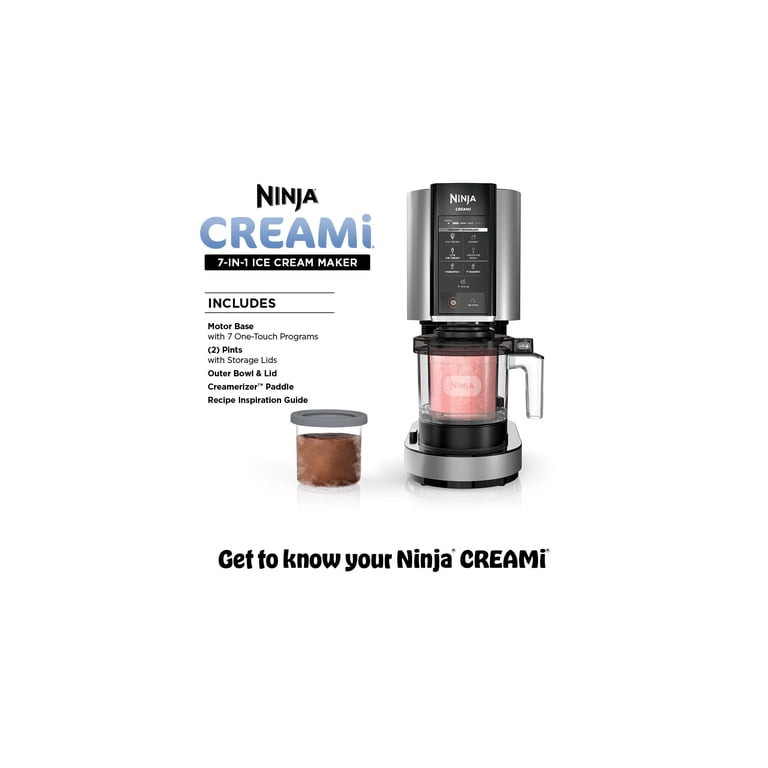 Ninja CREAMi Ice Cream Maker, 7 One-Touch Programs, Gelato, Sorbet