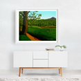 thumbnail image 2 of Back Forty - Painting Landscape Pastoral Nature Countryside Rural Scenic Mountain White Framed Wall Art Print 9 x 12 inches, 2 of 3