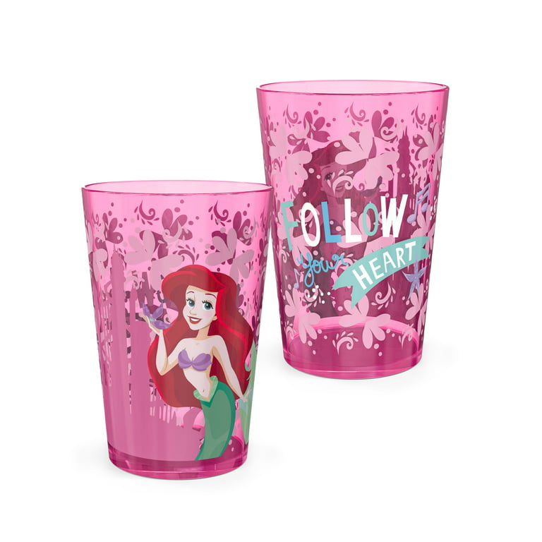 Zak Designs Disney 100 16oz Glass Cup Set (2pk)