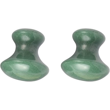 2pcs Sha Chakra Board Eye Remove Tool Spa, Relaxing Jade for Wrinkles Mushroom Massager Scraping Stones Spa Shape Guasha Tools Facial Gua Health-Preserving Mushroom-Shaped