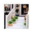 thumbnail image 4 of 6 Bundles Outdoor Artificial Boxwood UV Resistant Fake Stems Plants, Faux Plastic Greenery for Indoor Outside Hanging Plants Garden Porch Window Box H, 4 of 5