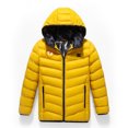 thumbnail image 5 of GPAECEAD Heated Jacket for Kids 2024 Soft Shell Electric Heating Jackets 19 Heating Zones Heated Coat Winter Warm Coats （4-15Years) Yellow, 5 of 7