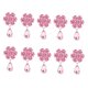thumbnail image 2 of Broches de diamantes de imitación BuyWeekMX 10 piezas broche de flor de corona Máxima confiabilidad, 2 of 9