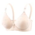 thumbnail image 5 of Lixiuxyad Jacquard Bra Thin Cup Middle And Elderly Underwear Plus Size In Stock Bras Without Underwire,Bras for Women Beige 40, 5 of 5