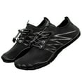 thumbnail image 1 of Zapatos unisex agua de secado rápido descalzo para senderismo surf kayak (negro 45), 1 of 9