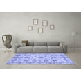 thumbnail image 3 of Ahgly Company Machine Washable Indoor Rectangle Abstract Blue Modern Area Rugs, 8' x 10', 3 of 4
