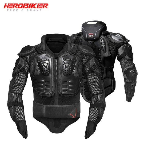 HEROBIKER chaqueta de motocicleta para hombre, armadura de motocicleta, armadura corporal para Moto, chaqueta de montar para Motocross, protección corporal para Moto de carreras, S-5XL