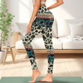 thumbnail image 3 of Renewold Southwest American Tribal Cow Print Womens Yoga Pants with Pockets High Waisted Womens Leggings Fashion Exercise Yoga Leggings Lightweight Activewear Printed Ankle Leggings, S, 3 of 8