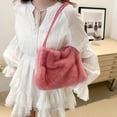 thumbnail image 2 of Giaone Fashionable Soft Plush Bucket Bag for Ladies Commuters Shoulder Handbag, 2 of 20