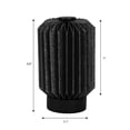 thumbnail image 5 of JONATHAN Y JYL9102A Banks 8.5" Modern Minimalist Paper Pleated Column Accent LED Table Lamp, Black, 5 of 7