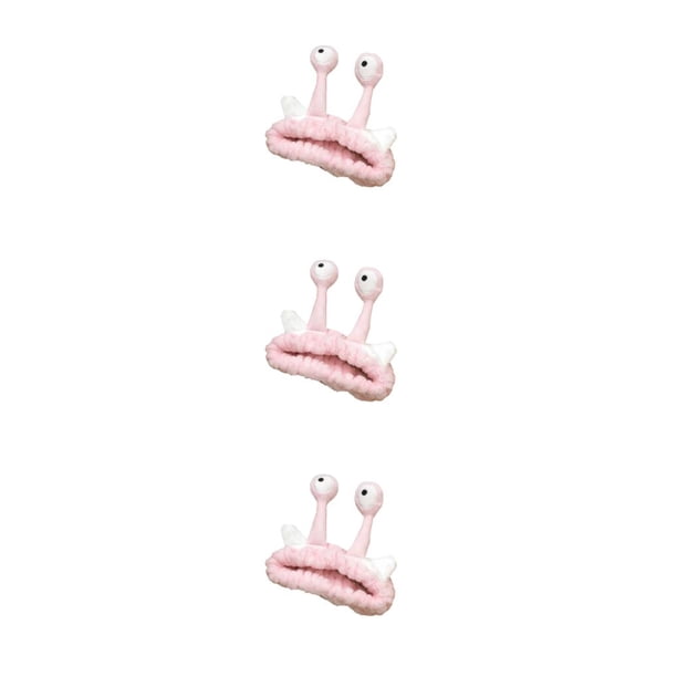 Sonducket Diadema de dibujos animados elástica y fácil de usar para lavarse la cara Diadema de felpa práctica y conveniente rosa Type1 NO1