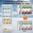 thumbnail image 2 of Accreate Commercial Display Refrigerator, 3.46 Cu.Ft. Glass Door, Upright Beverage Merchandiser, White, 2 of 7