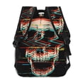 thumbnail image 4 of Balery Glitch Screaming Skull Mochila Escolar Impresa, Mochila Ligera para Viajes Casual, Mochila Duradera y Cómoda Multifuncional, Mochila para Laptop-One Size, 4 of 5