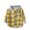 Yellow, variant on GYRATEDREAM Toddler Boys Girls Flannel Hoodies Button down Long Sleeve Jacket Plaid Shirt Unisex Outfits Kids Fall Winter Clothes Black Gray for 3-14Y