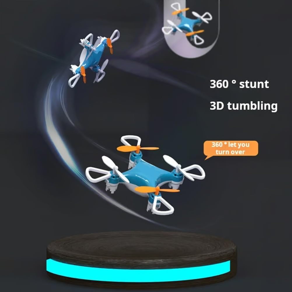 Mini Drone Beginner with 360° Stunt Flights, LED Light & Propeller Protection, Rechargeable Beginner-Friendly Mini Drone