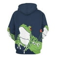 thumbnail image 4 of Cartoon Frog Hoodies Long Sleeve Casual Hoodie Winter Oversize Loose Hooded Sweatshirts, 4 of 5