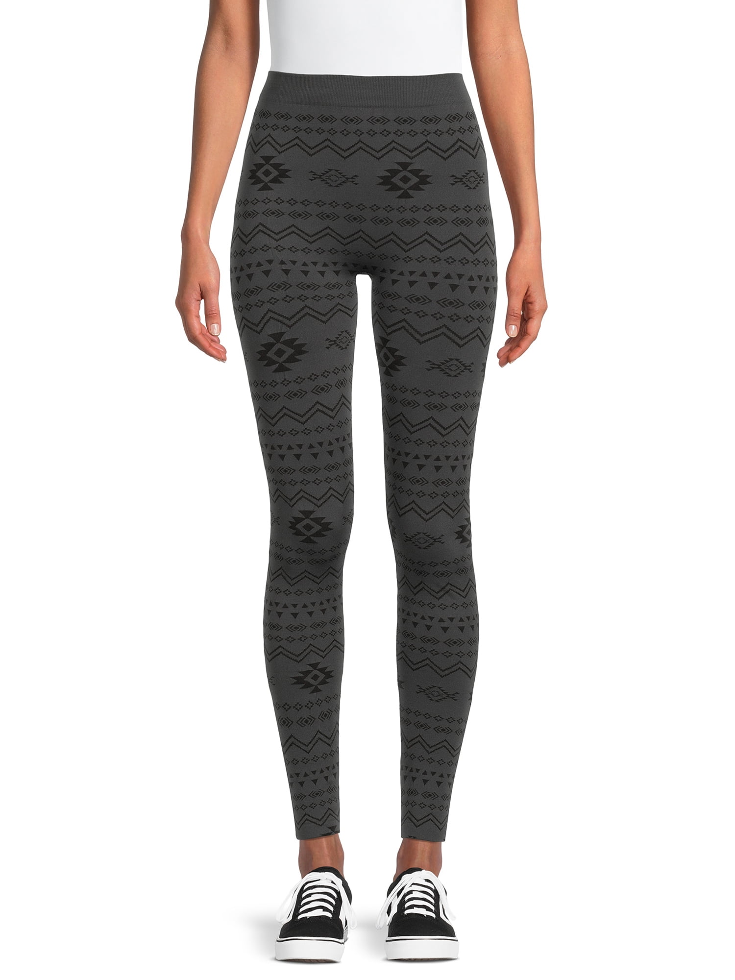 Wild Skye Juniors' High Waisted Fleece Lined Leggings