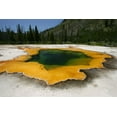thumbnail image 2 of Peaco, Jim 32x23 Gold Ornate Wood Framed with Double Matting Museum Art Print Titled - Emerald Pool in Black Sand Basin, Yellowstone National Park, 2 of 4