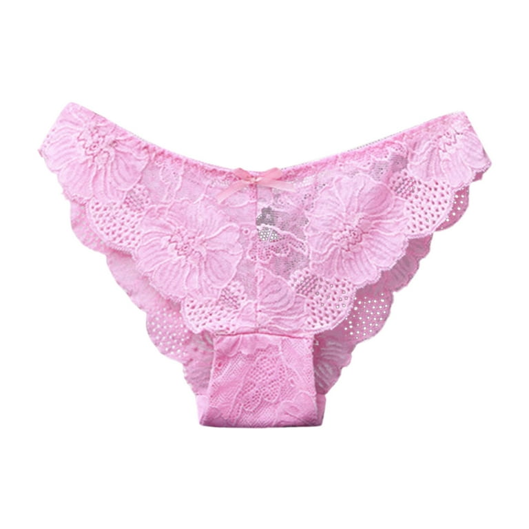 3PCS Lace Panties Soft Breathable Briefs Women Underwear Ladies Panty  Transparent Low-Rise Underpants Women *2* (Color : BlackPinkWine, Size :  X-Large) : : Clothing, Shoes & Accessories