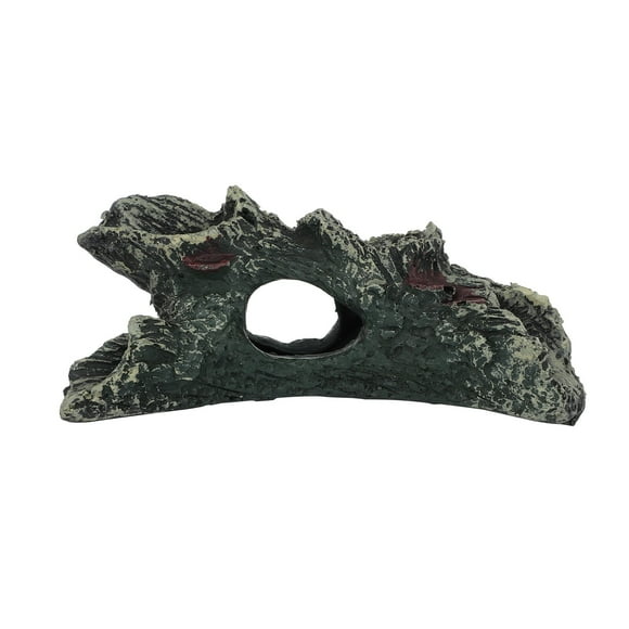 HJQEQVD Decaying Trunk Driftwood Aquarium Ornament Small Resin Wood Trunk Aquarium Decoration Log Tank Decoration for up to 20 Gallon Tank Betta Fish Accessories Cichlid Hideout Shrimp Cave