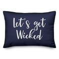 thumbnail image 2 of Creative Products Let's Get Wicked in Navy 14 x 20 Spun Poly Pillow, 2 of 3