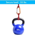 thumbnail image 4 of MEC 6PCS Black Carabiner Caribeaner Clip,3" Large Aluminum D Ring Shape Carabeaner with 6PCS Keyring Keychain Hook…, 4 of 13