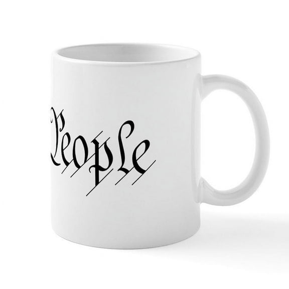 CafePress - We The People Mug - 11 oz Ceramic Mug - Novelty Coffee Tea Cup