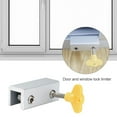 thumbnail image 4 of Cerradura de ventana de puerta Restrictor Cerradura de marco de garaje ajustable para niños Mascotas Hogar (B), 4 of 5
