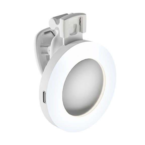 Rings Light for Laptop Desk Clip On,Small Computer Video Conference Lighting Adjustable LED Selfie Light