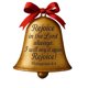 thumbnail image 5 of Campanas Decorativas Adorno colgante para árbol de Navidad dorado con versículo bíblico grabado para decoración navideña (pieza única) Rkxzt, 5 of 8