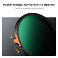 thumbnail image 3 of K&F CONCEPT 67mm Ultra-Low Reflectivity Putter Variable ND Filter ND2-ND400 (1-9 Stops) 28 Multi-Layer Coatings AGC Glass Adjustable Neutral Density Camera Lens Filter (Nano-x Series), 3 of 7