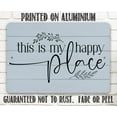thumbnail image 4 of Metal Sign - This is My Happy Place - Durable Metal Sign - Use Indoor/Outdoor - Great Housewarming Gift and Home Decor (8" x 12"), 4 of 5