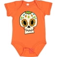 thumbnail image 3 of Inktastic Smiling Sugar Skull for Day of the Dead Boys or Girls Baby Bodysuit, 3 of 5