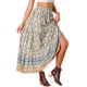 thumbnail image 4 of Faldas Boho para Mujeres INSPIRE CHIC con Estampado Floral, Primavera Verano, Cintura Elástica, Faldas Maxi Casuales XL Beige, 4 of 6