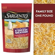 Sargento Shredded 4 Cheese Mexican Natural Cheese, Fine Cut, 16 oz.