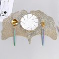 thumbnail image 1 of Decorative PVC Coasters with Hollow Pattern of Ginkgo Biloba Leaves (Gold), 1 of 5