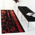 thumbnail image 3 of SAFAVIEH Soho Alura Abstract Wool Area Rug, Black/Red, 6' x 9', 3 of 8