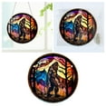 thumbnail image 2 of Hearth & Gear Ornements de Porte Plaqué Disque Acrylique Rétro Coloré Pendentif Chaîne Décorations de Porche Guirlande Floquée Décorations de Noël Intérieur Guirlande de Noël Non Éclairée Support d'Ornement de 6 Pieds, 2 of 7