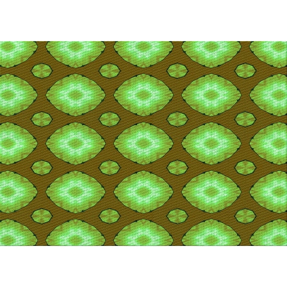 Ahgly Company Indoor Rectangle Patterned Oak Brown Area Rugs, 4' x 6'