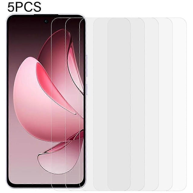 5Pcs For Oppo Reno13 F 4G Screen Protector 0.3mm 2.5D Tempered Glass Clear Film