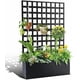 thumbnail image 1 of Pantalla de Privacidad con Macetero, Jardín Elevado Metálico con Enrejado y Ruedas, Maceteros para Patio, Caja con Drenaje para Plantas Trepadoras, Flores y Vegetales, 1 of 8
