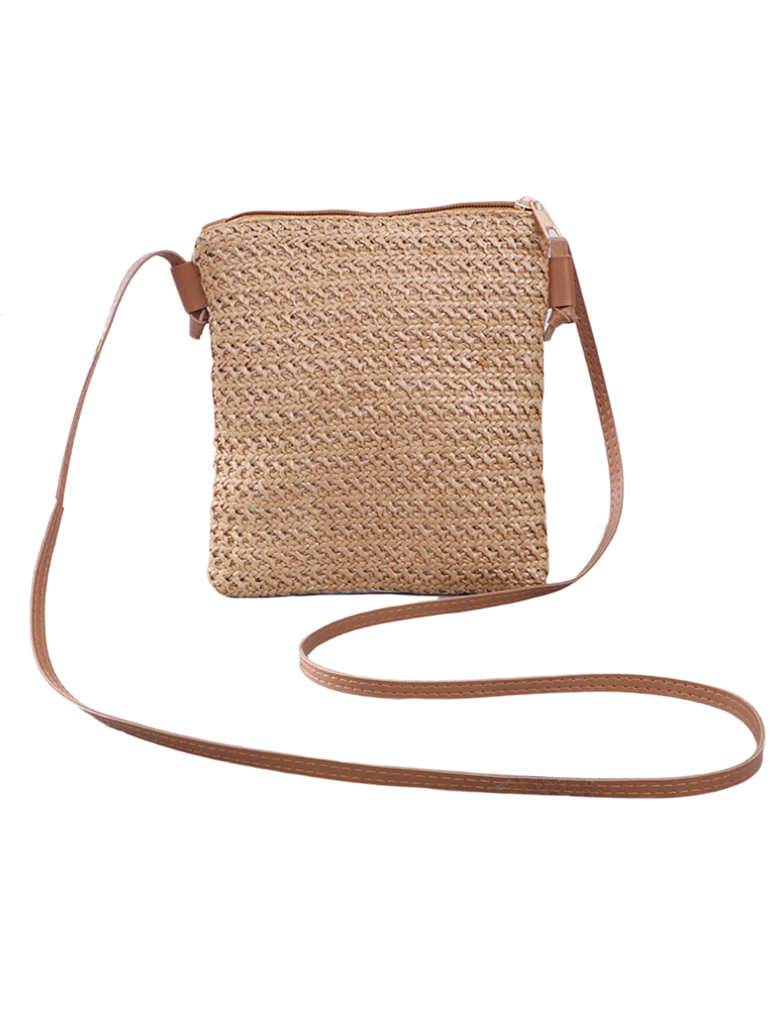 Solid Color Plaid Shoulder Handbags Women Small Round Tassel Crossbody Bags UK 