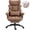 Brown-PU, variant on GOOSEA Office Chair Adult PU Leather High Back Indoor Commercial Adjustable Seat Height Executive Chairs Footrest, Black