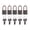 Red, variant on Tibvox 5Pcs Portable Suitcases Locker Securing Lock With Key Diary Padlocks Key Lock
