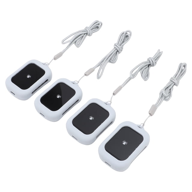 Restaurant Pager System, 800M Long Range Guest Queue Waiting Pager Waterproofing for Food Truck Gray