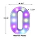 thumbnail image 3 of Letrero luminoso LED con letras y control remoto: 16 colores cambiantes para decoración de paredes de fiestas, bodas y bares en casa., 3 of 6
