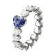thumbnail image 2 of Anillos para mujer, regalos para mujer, joyería de moda para mujer, anillo de diamante azul, joyería para mujer, regalo, anillos para mujer, 2 of 5