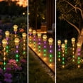 thumbnail image 6 of 6 Styles Halloween Solar Ground Stake Lights Pumpkin Ghost Mummy Maple Leaf Waterproof LED Outdoor Garden Lamps Auto On/Off 2 Lighting Modes On/Flashing for Yard Party Decor, 6 of 7